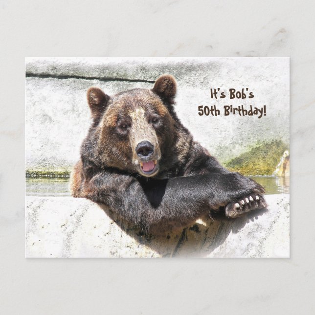 invitation de la fête de l'ours du 50e anniversair (Devant)