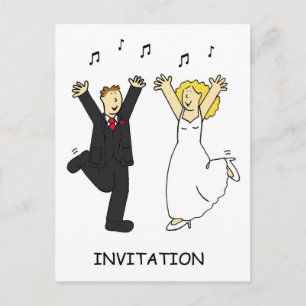 Invitation de la fête de mariage Dessin de couple
