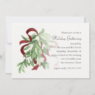 Invitation de la fête de Mistletoe