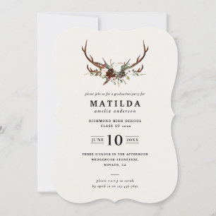Invitation de la fête de remise de diplômes Rustic