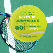 Invitation de la fête de tennis