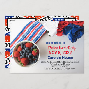 Invitation de la fête de veille électorale