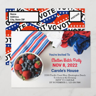 Invitation de la fête de veille électorale