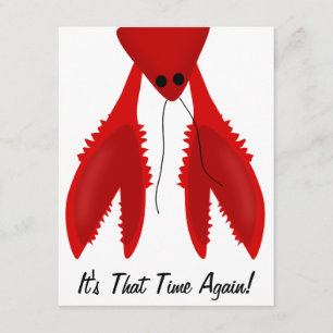 Invitation de la fête d'ébullition de la langouste