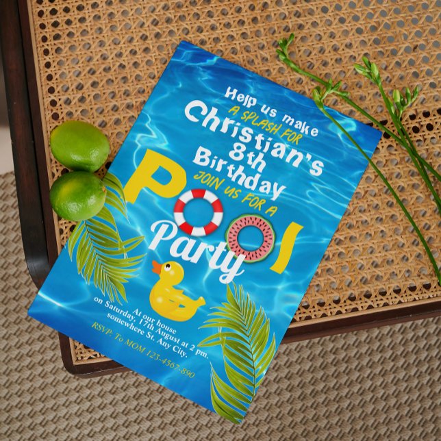 Invitation de la fête des Anniversaires de enfants (Créateur téléchargé)