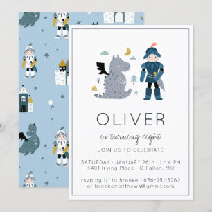 Invitation de la fête des Chevaliers et Dragons