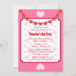 Invitation de la fête des coeurs