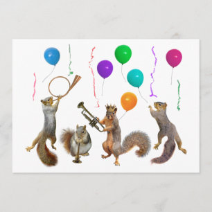 Invitation de la fête des écureuils musicaux