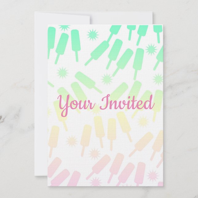 Invitation de la fête des enfants de glace (Devant)