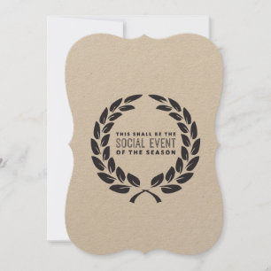 Invitation de la fête des événements sociaux