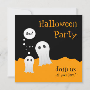 Invitation de la fête des Fantômes d'Halloween