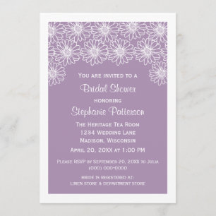 Invitation de la Fête des mariées de marguerites l