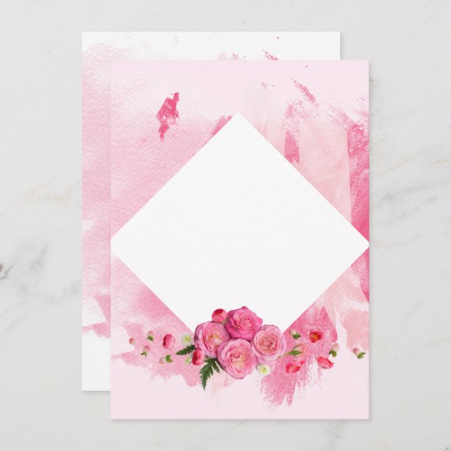 Invitation de la fête des mères (Devant / Derrière)