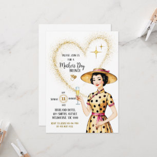 Invitation de la fête des mères - Dame asiatique a