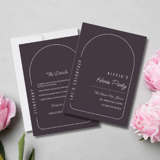 Invitation de la fête des poules noires Modèle Iti