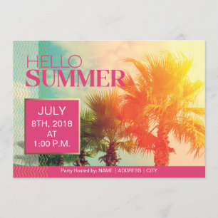 Invitation de la fête d'été