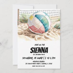 Invitation de la fête d'été de plage