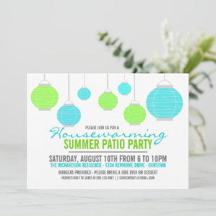 Invitation de la fête d'été du Patio