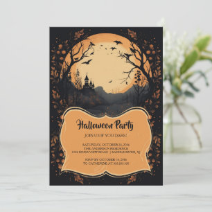 Invitation de la fête d'Halloween