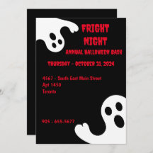 Invitation de la fête d'Halloween