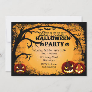 Invitation de la fête d'Halloween