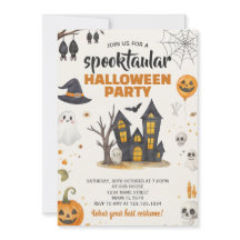 Invitation de la fête d'Halloween