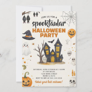 Invitation de la fête d'Halloween