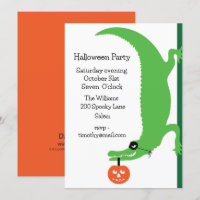 Invitation de la fête d'Halloween