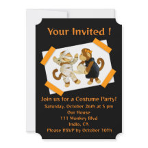 Invitation de la fête d'Halloween