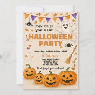 Invitation de la fête d'Halloween