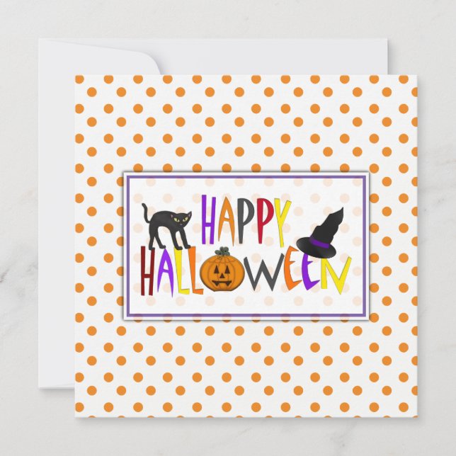 Invitation de la fête d'Halloween (Devant)