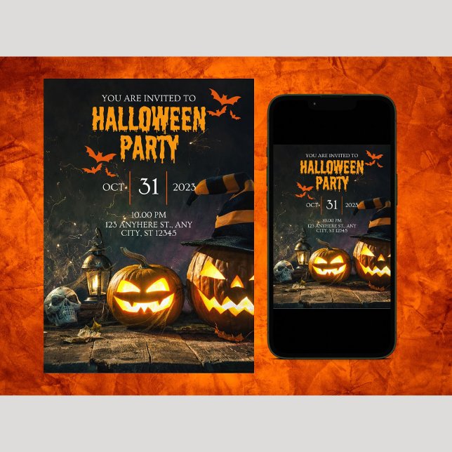 Invitation de la fête d'Halloween (Créateur téléchargé)