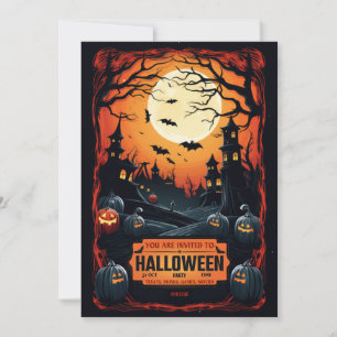 Invitation de la fête d'Halloween