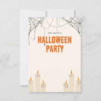 Invitation de la fête d'Halloween