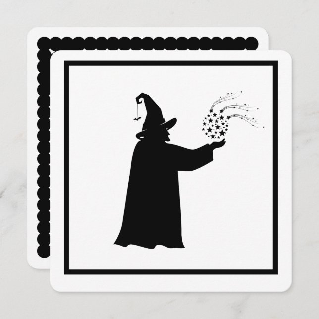 Invitation de la fête d'Halloween de l'Assistant (Devant / Derrière)