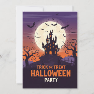 Invitation de la fête d'Halloween éffrayante