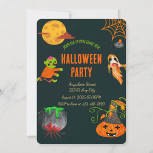 Invitation de la fête d'Halloween éffrayante