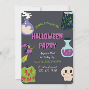 Invitation de la fête d'Halloween éffrayante