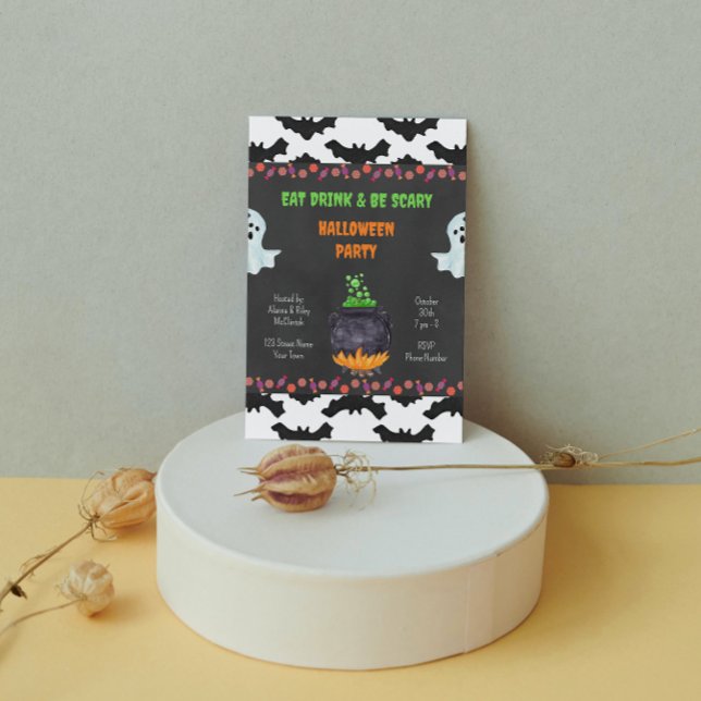 Invitation de la fête d'Halloween éffrayante (Créateur téléchargé)