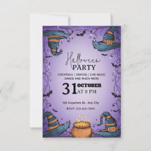 Invitation de la fête d'Halloween éffrayante - mod