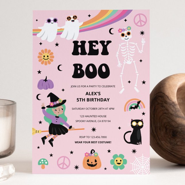 Invitation de la fête d'Halloween Hippie (Créateur téléchargé)