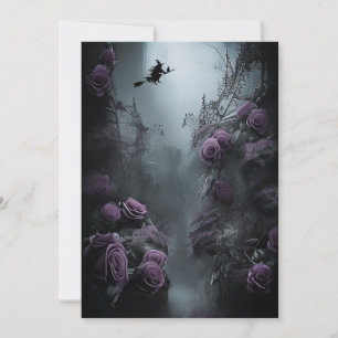 Invitation de la fête d'Halloween Jardin éffrayant