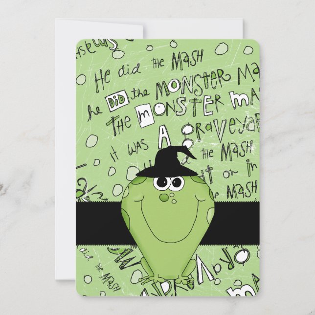 Invitation de la fête d'Halloween pour enfants Mon (Devant)