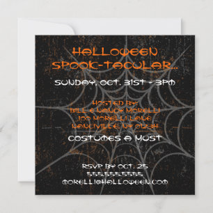 Invitation de la fête d'Halloween Spiderweb