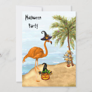 Invitation de la fête d'Halloween tropicale