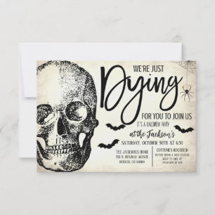 Invitation de la fête d'Halloween vintage