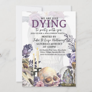 Invitation de la fête d'Halloween vintage