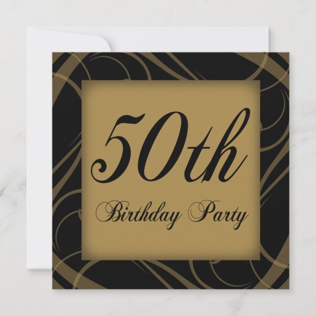 invitation de la fête du 50e anniversaire (Devant)