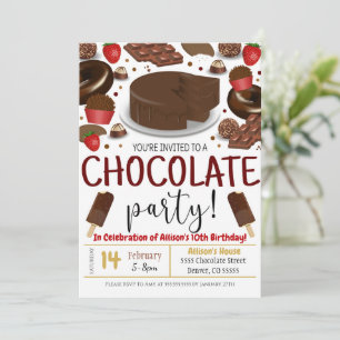 Invitation de la fête du chocolat