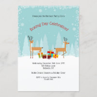 Invitation de la fête du jour de la boxe